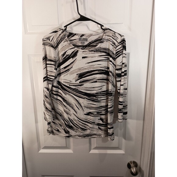 JM Collection Top Petite Size P/S Multicolor - Picture 2 of 7